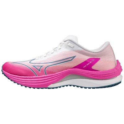 Zapatillas Para Correr Mizuno WAVE Rebellion Flash Mujer - Blancos / Plateados / Rosas - Chile M653